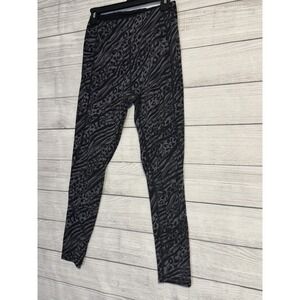 PINK Sport Women's High Rise Leggings M Black Gray Animal Print